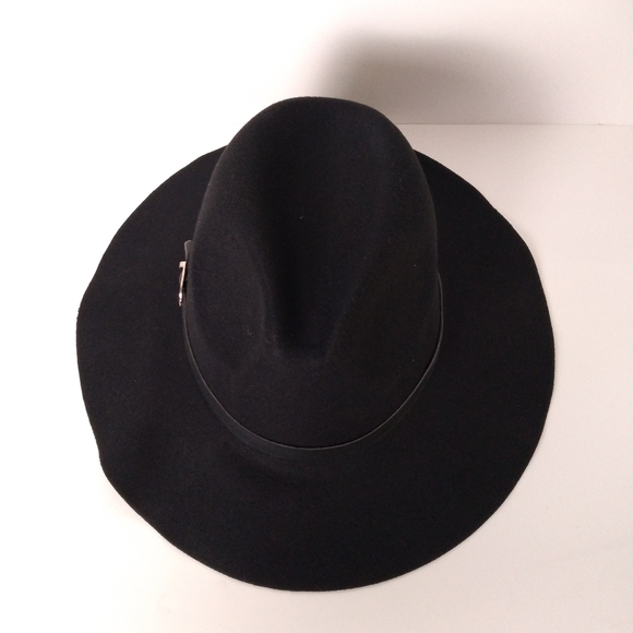 SOLD OUT Women's Black Floppy Brim Fedora Hat- NWT - Picture 2 of 11